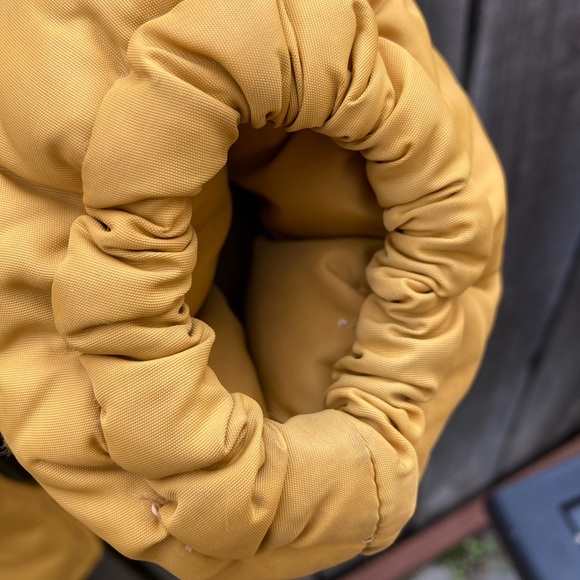 Men's VTG Frostline Kit Yellow Puffer Jacket M Full Zip Pockets Boulder Classic - Picture 5 of 15